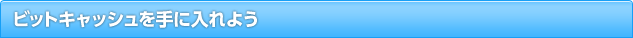 ビットキャッシュを手に入れよう