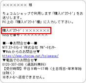 お客様情報に入力したメールアドレスに配信されたメールに記載されているパスワードを入力します。