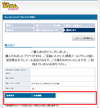 本人認証が完了すると購入が完了します。お客様情報で登録したメールアドレス宛てに購入したビットキャッシュの情報が送信されます。