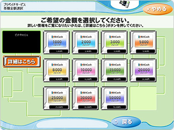ご希望の金額を選択してください。