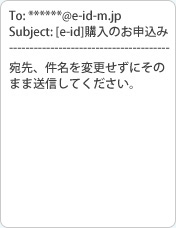 自動的にメール送信画面になります。そのまま空メールを送信してください。