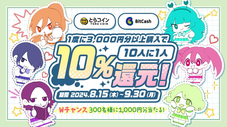 とらコイン×ビットキャッシュ キャンペーン