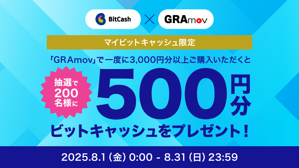GRAmov×ビットキャッシュ キャンペーン