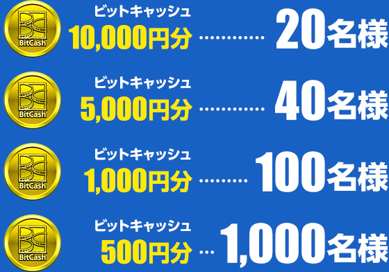 Famiポート限定 ビットキャッシュ総額100万円分山分けキャンペーン